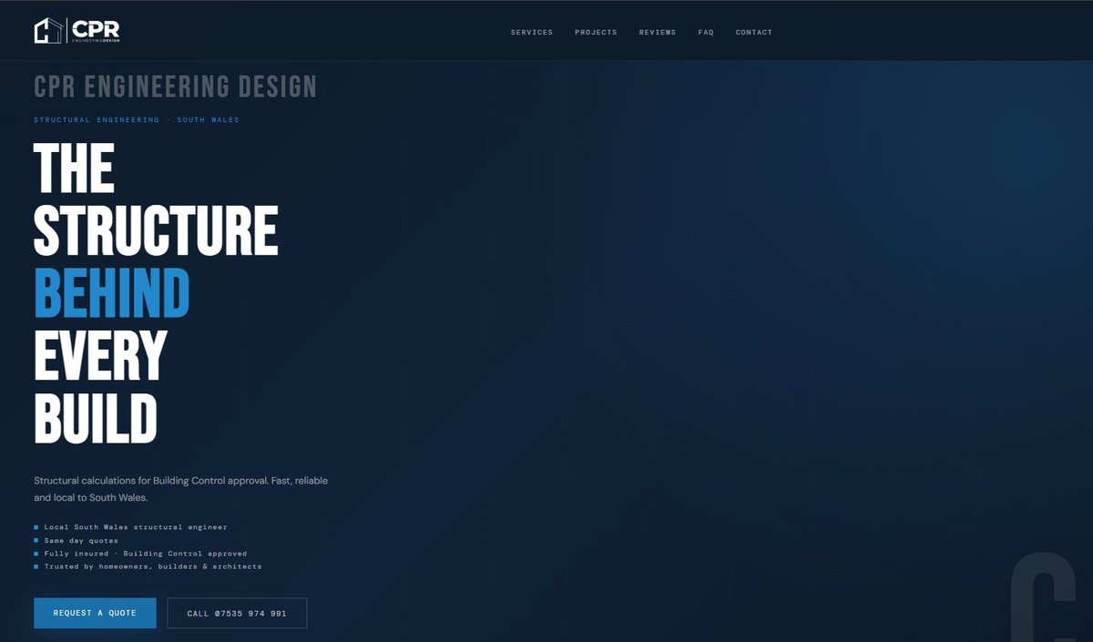 CPR Engineering Design website